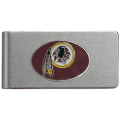Washington Commanders Brushed Metal Money Clip