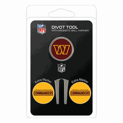 Washington Commanders Divot Tool Pack - Signature tool w/ 3 markers