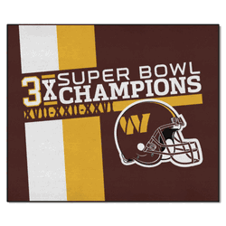 Washington Commanders Dynasty Tailgater Rug - 5ft. x 6ft.