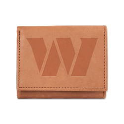 Washington Commanders  Embossed Genuine Leather Tri-Fold