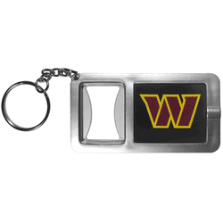 Washington Commanders Flashlight Key Chain with Bottle Opener