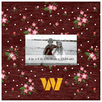 Washington Commanders Floral 10x10 Frame