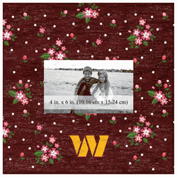 Washington Commanders Floral 10x10 Frame
