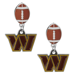 Washington Commanders Football Stud Earrings