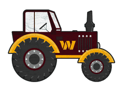 Washington Commanders Football Team 12" Tractor Cutout