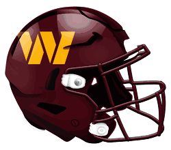 Washington Commanders Football Team 24" Authentic Helmey Sign