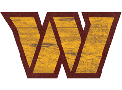 Washington Commanders Football Team 24" Distressed Logo Cutout Sign