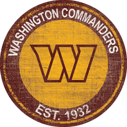 Washington Commanders Football Team 24" heritage Logo Sign