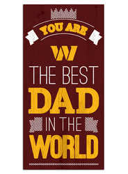 Washington Commanders Football Team Best Dad in the World 6x12