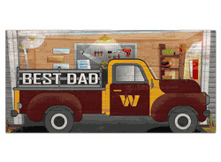 Washington Commanders Football Team Best Dad Truck 6x12 Sign