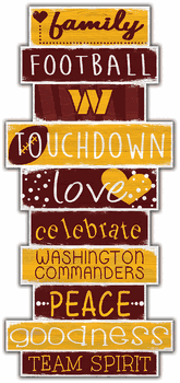 Washington Commanders Football Team Celebrations Stack 6x24