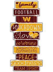Washington Commanders Football Team Celebrations Stack 6x24