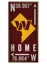 Washington Commanders Football Team Coordinate 6x12 Sign