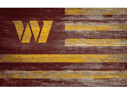 Washington Commanders Football Team Flag 11x19 Sign