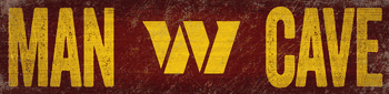 Washington Commanders Football Team Man Cave 6x24