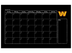 Washington Commanders Football Team Monthly Chalkboard W/Frame & Clothspins