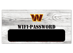 Washington Commanders Football Team WIFI Password 6x12 Sign