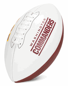 Washington Commanders Franklin NFL Team Signature Autograph White Panel Football