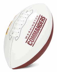 Washington Commanders Franklin NFL Team Signature Autograph White Panel Football