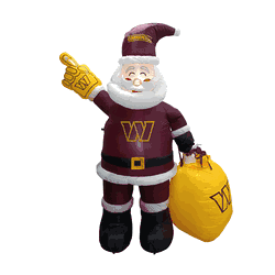 Washington Commanders Inflatable Santa