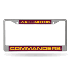 Washington Commanders Laser Chrome Frame (Gold Lettering)