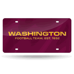 Washington Commanders Laser Cut Auto Tag