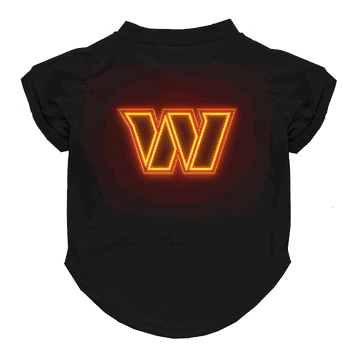 Washington Commanders Neon Pet T-Shirt, X-Small