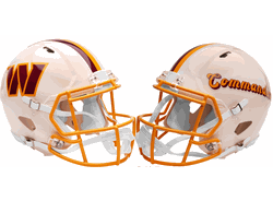 Washington Commanders NFL Full Size Authentic Speed Football Helmet RETRO