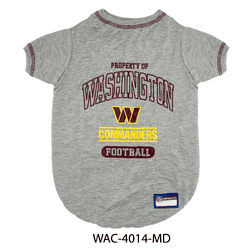 Washington Commanders Pet Tee Shirt - Medium