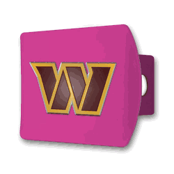 Washington Commanders Pink Metal Hitch Cover with  3D Color Emblem