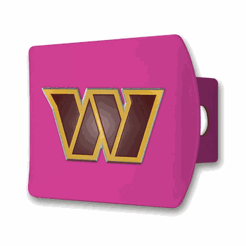 Washington Commanders Pink Metal Hitch Cover with  3D Color Emblem