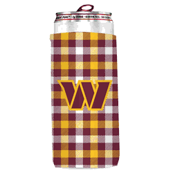 Washington Commanders Plaid Insulated Slim Can Sleeve