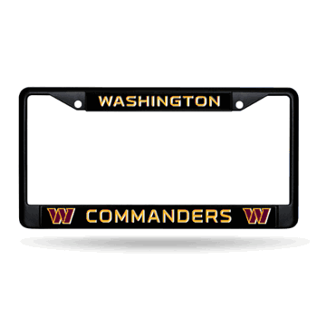 Washington Commanders Primary Black Chrome Frame with Plastic Inserts 12