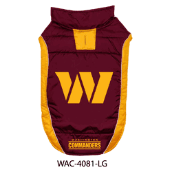 Washington Commanders Puffer Vest Large