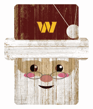 Washington Commanders Santa Ornament