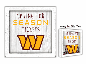 Washington Commanders Saving for Tickets Money Box