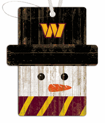 Washington Commanders Snowman Ornament