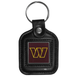 Washington Commanders Square Leatherette Key Chain