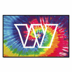 Washington Commanders Tie Dye Starter Mat Accent Rug - 19in. x 30in.