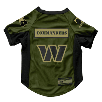 Washington Commanders Valor Pet Stretch Jersey - XS