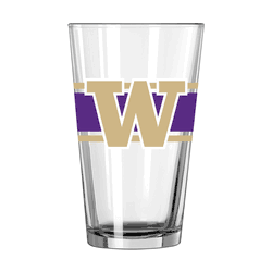 Washington Huskies 16oz Stripe Pint Glass