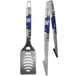 Washington Huskies 2 pc Steel Tailgate BBQ Set