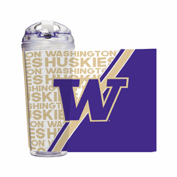 Washington Huskies 24 Oz Hinged Lid Tumbler