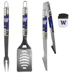 Washington Huskies 3 pc BBQ Set and Chip Clip