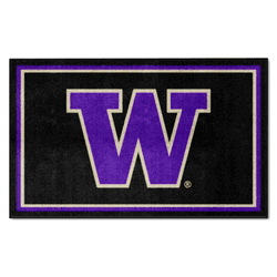 Washington Huskies 4ft. x 6ft. Plush Area Rug