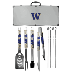 Washington Huskies 8 pc Tailgater BBQ Set