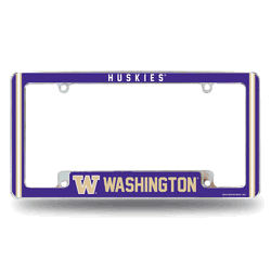 Washington Huskies Alternate Design All Over Chrome Frame
