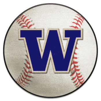 Washington Huskies Baseball Rug - 27in. Diameter