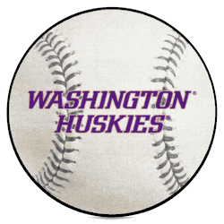 Washington Huskies Baseball Rug - 27in. Diameter