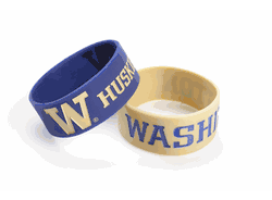 Washington Huskies Bracelets - 2 Pack Wide